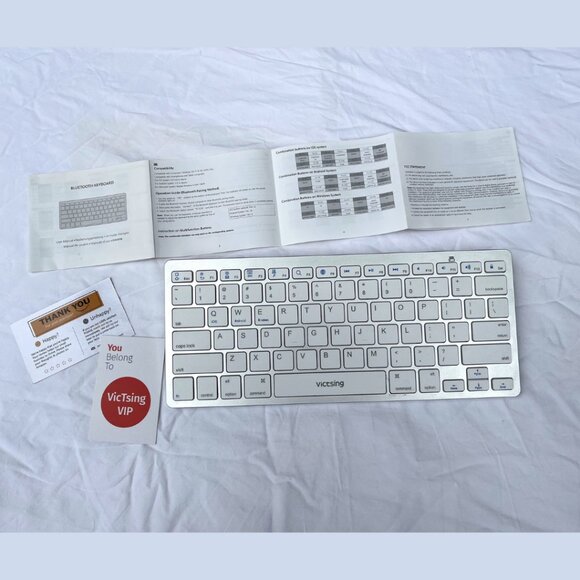 VicTsing Bluetooth Keyboard (PC172A) - Silver - Picture 12 of 15